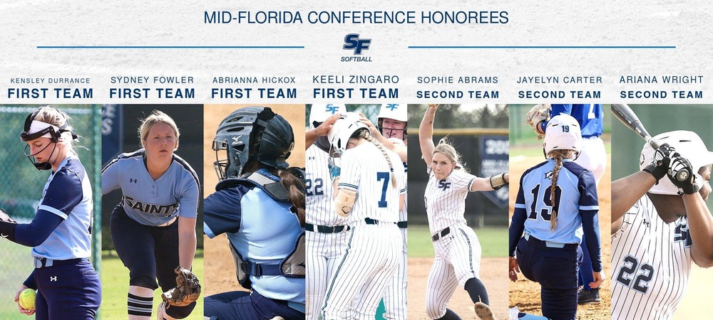 Seven from Softball Claim Mid-Florida Conference Honors