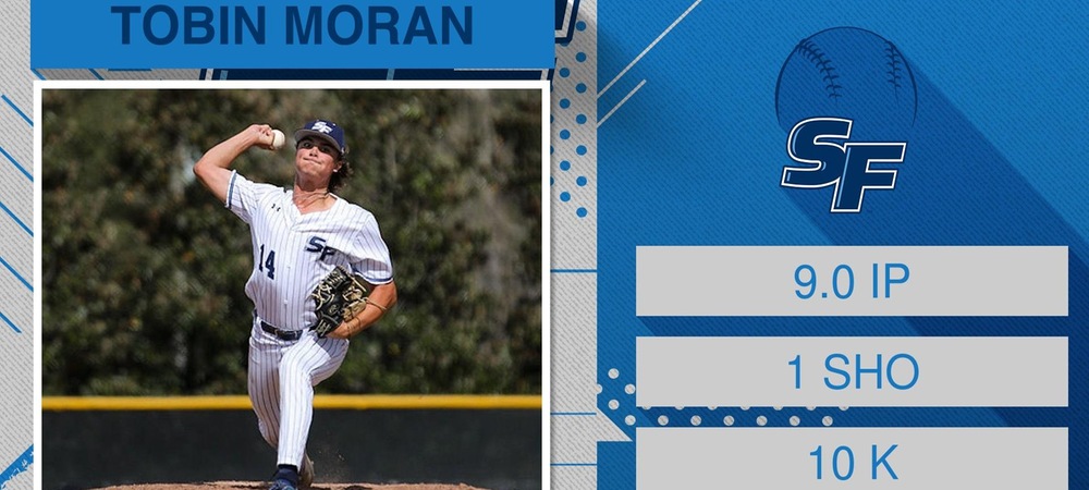 Moran's Dominant Outing at CF Leads to FCSAA Pitcher of Week Honor