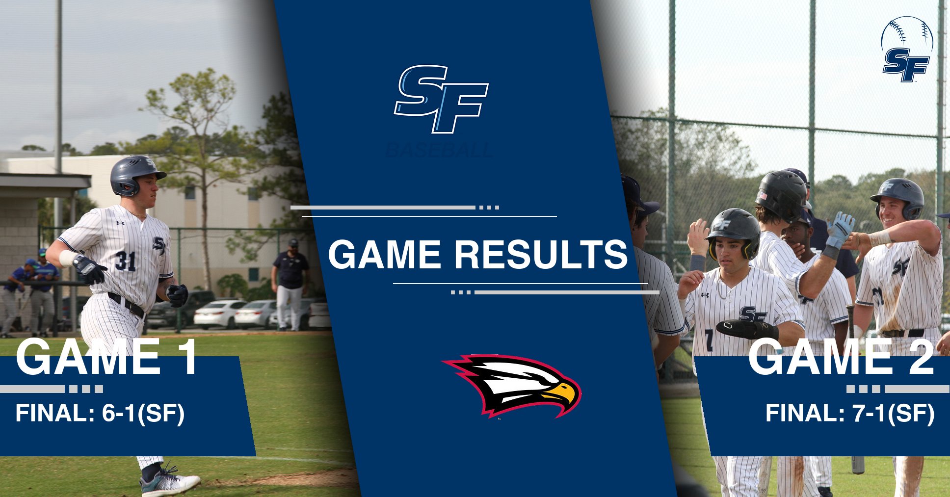 Saints Dominate in Double Header Against Polk State