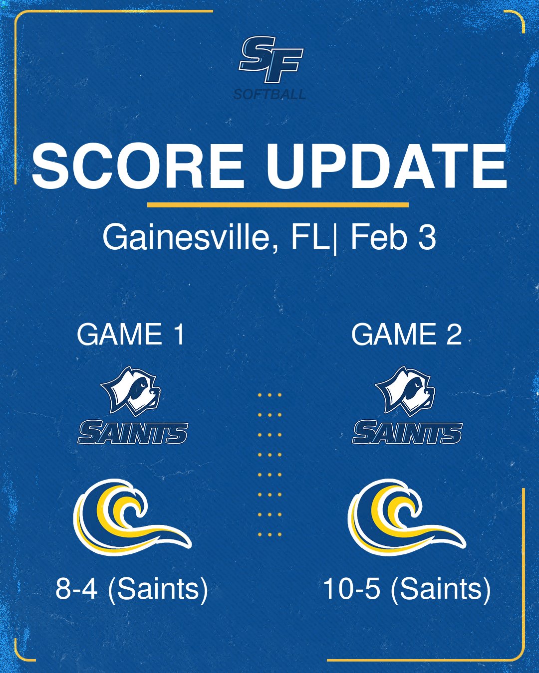 Saints Come Up Big in Home Opener
