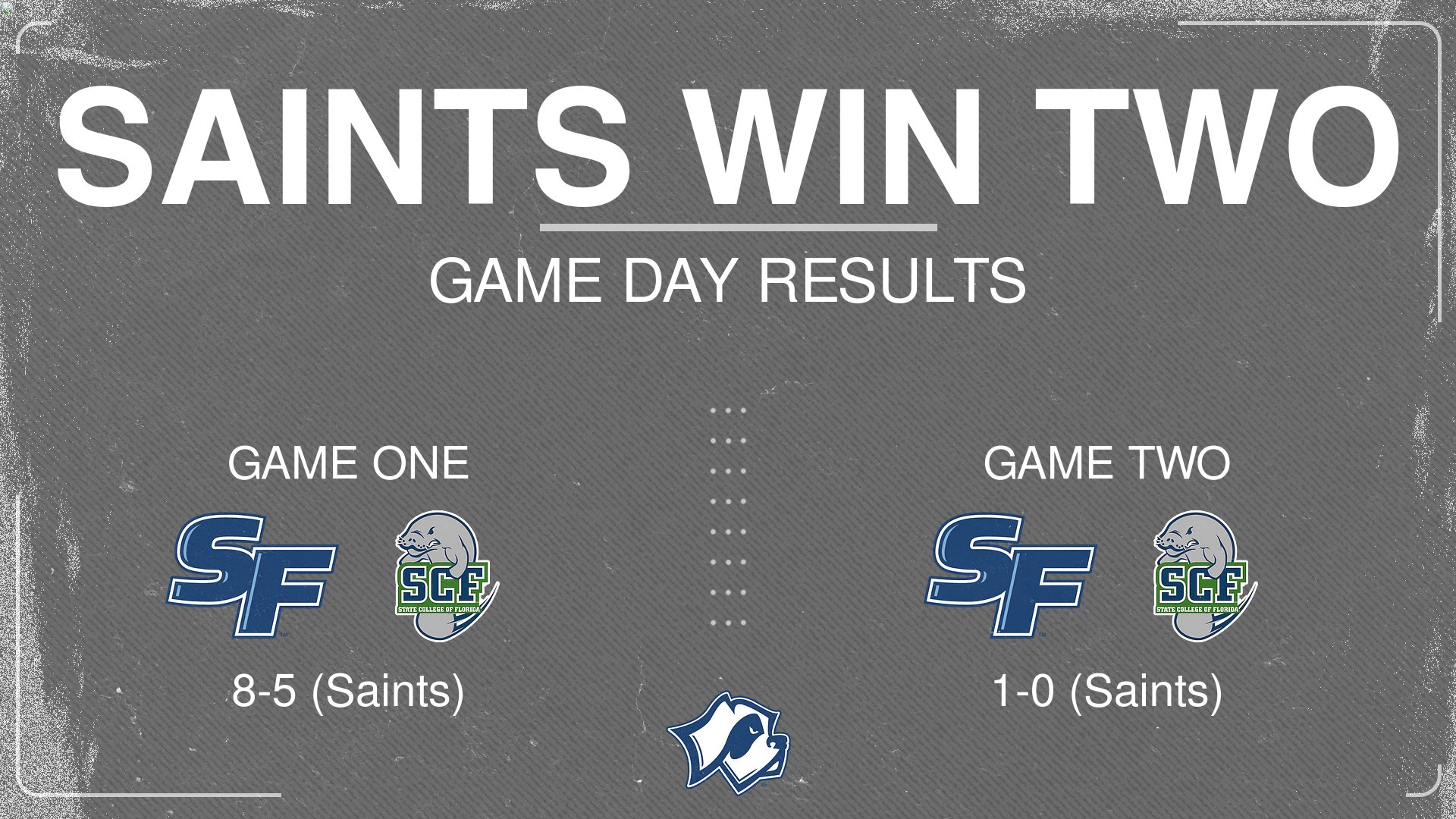 Saints Win Two